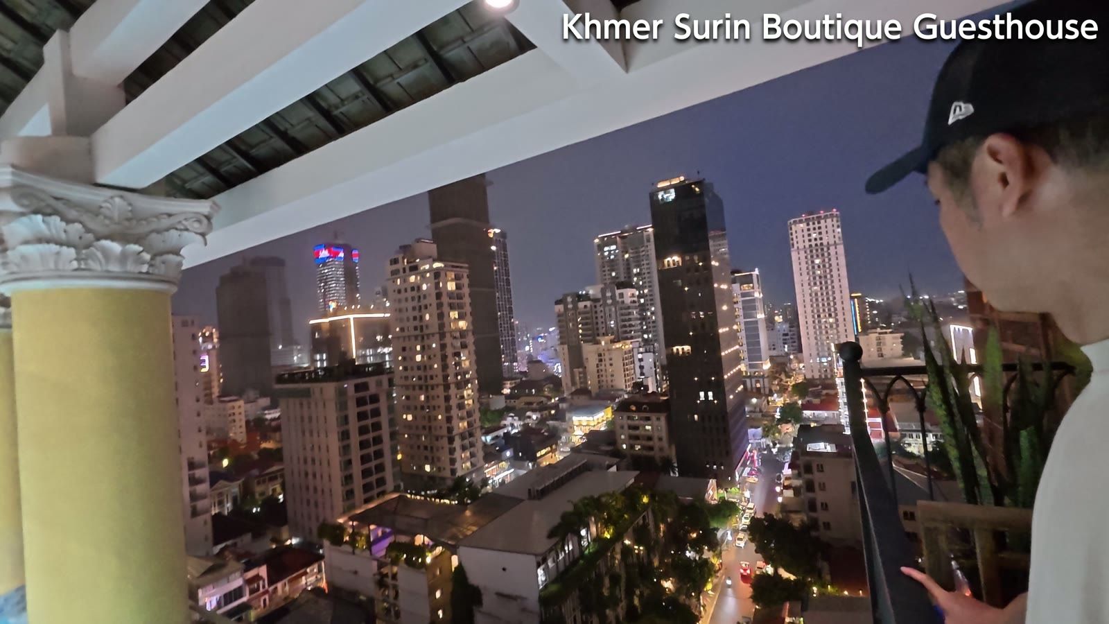 Khmer Surin Boutique Guesthouse からの夜景