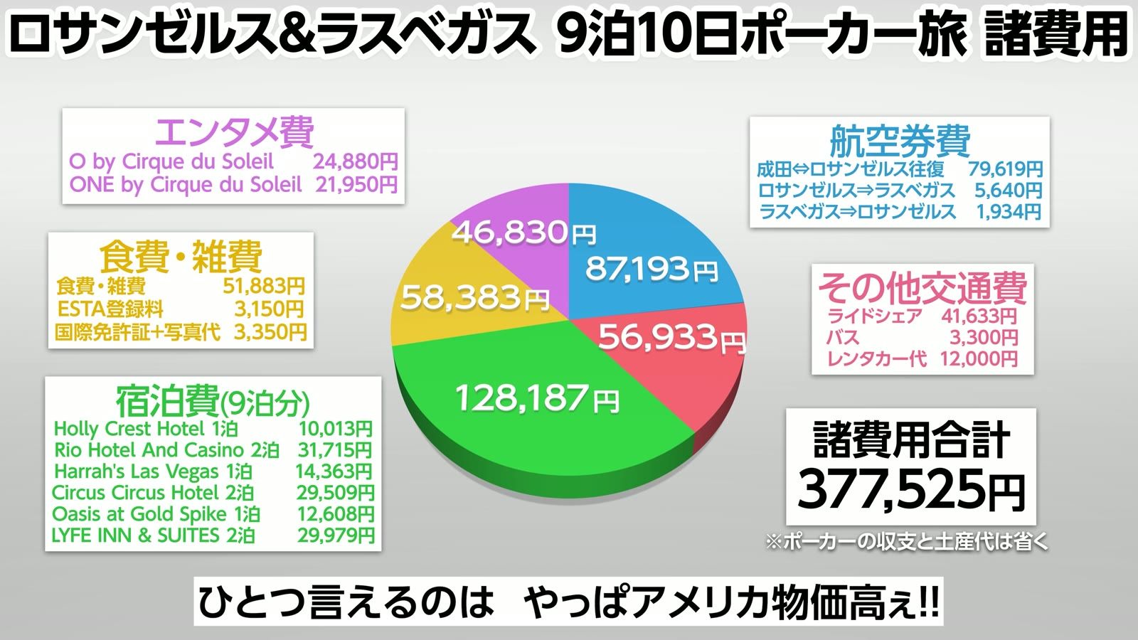諸費用合計 377,525円の内訳